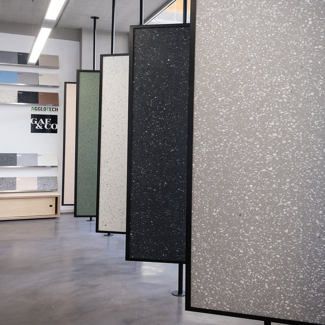 agglotech terrazzo slabs by gaf & co